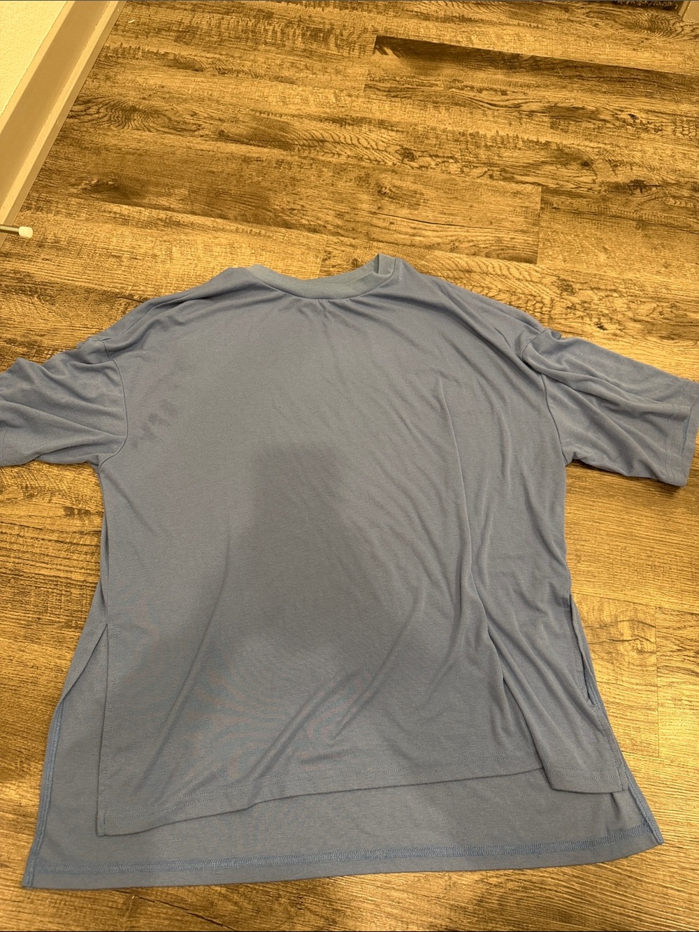 Relaxed Fit Short-Sleeve Tee - Light Blue
